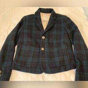 Cute Anthropologie plaid blazer